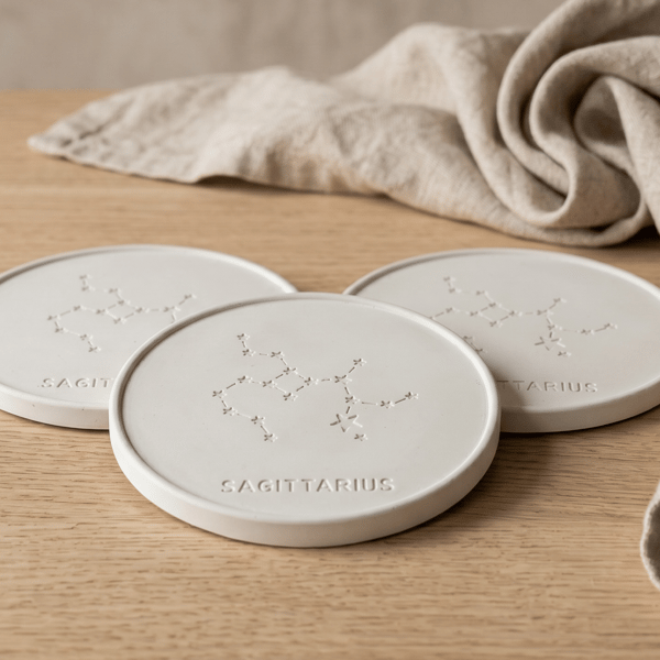 Sagittarius Star Sign Drinks Coaster - Sign of the Zodiac Birthday Gift