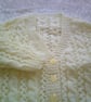22 inch Lemon Cable & Lace V Neck Cardigan - Image 2