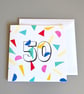 Confetti 50th Birthday Card  - Image 1