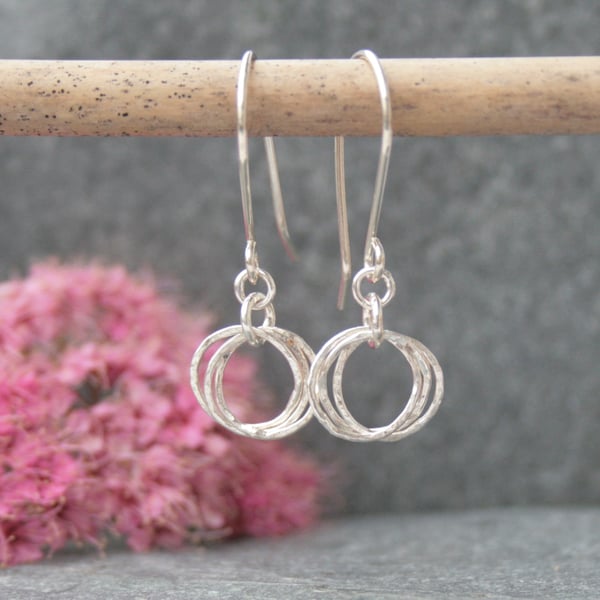 Sterling silver hoop earrings