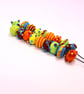 Handmade lamp work glass beads