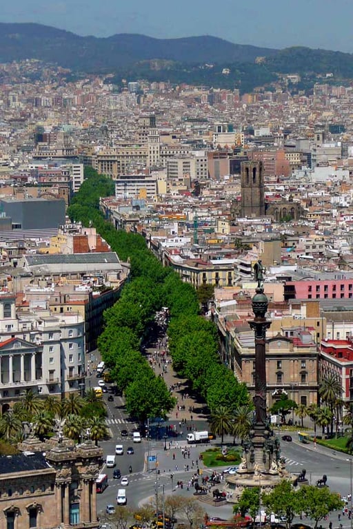 Barcelona Las Ramblas Catalonia Spain Photograph Print