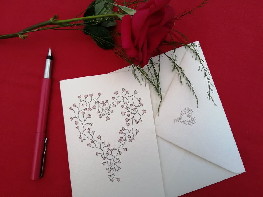 Hearts Greetings Card