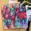 Carnival Greetings Card - A Colourful Bouquet