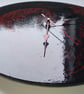 "Passion Tree" Unique Hand-painted Handcrafted Clock Abstract Wall Art  - Image 4