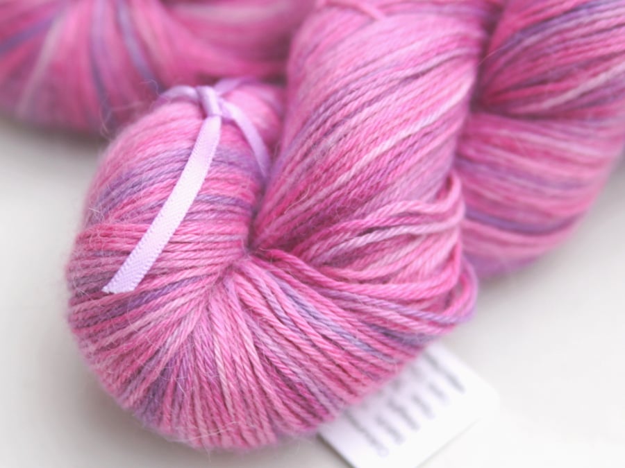 SALE: Blush - Silky baby alpaca 4-ply yarn