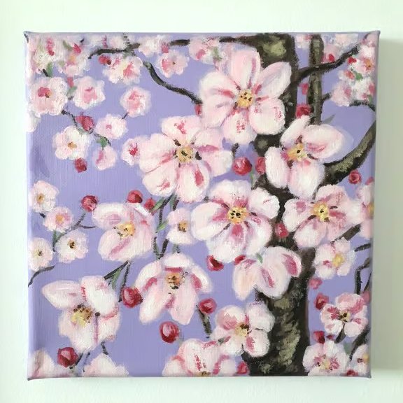 'Can't wait for the blossom' original painting