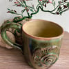 Ammonite rustic mug-SALE