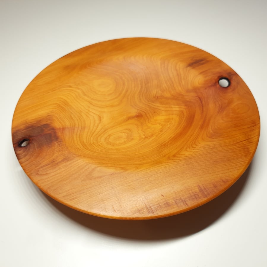 Yew Bowl, Platter or Dish - Handmade Woodturned
