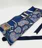 Navy blue make up wrap with colourful pattern.  - Image 8