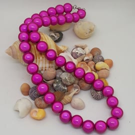 NL16 - Pink miracle bead necklace