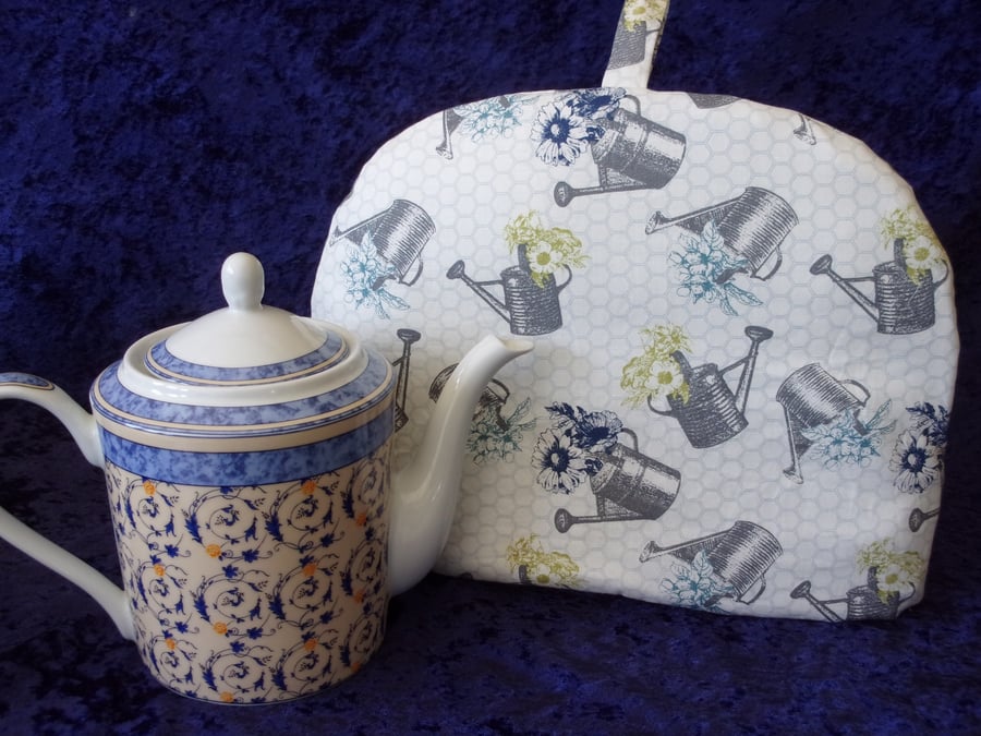 Tea Cosy with Design of Watering Cans