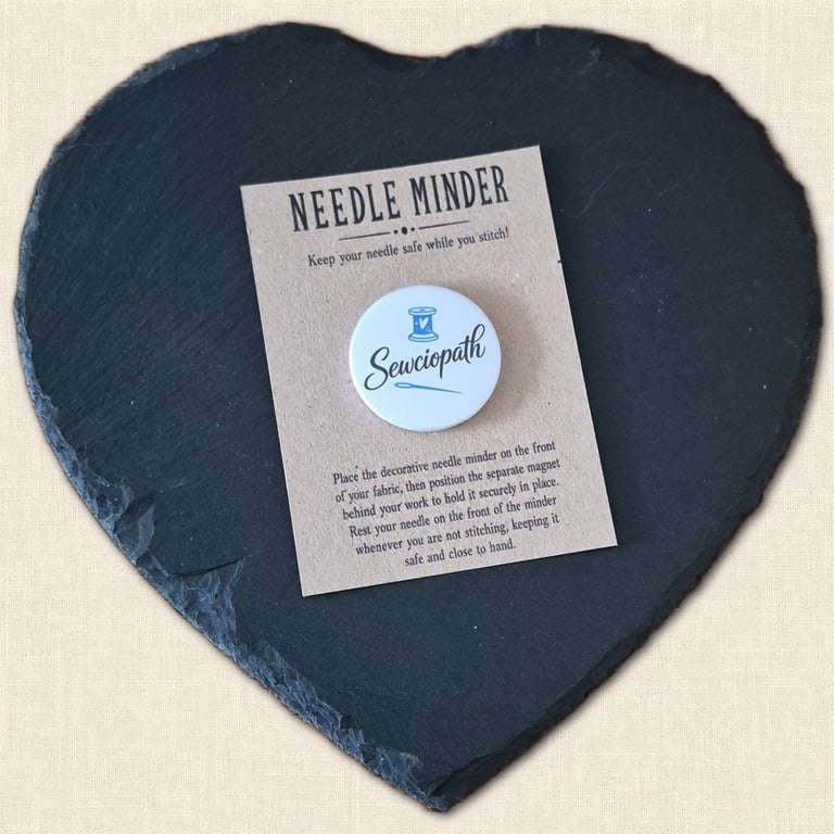 Sewciopath Needle Minder - Cross Stitch and Embroidery Accessory