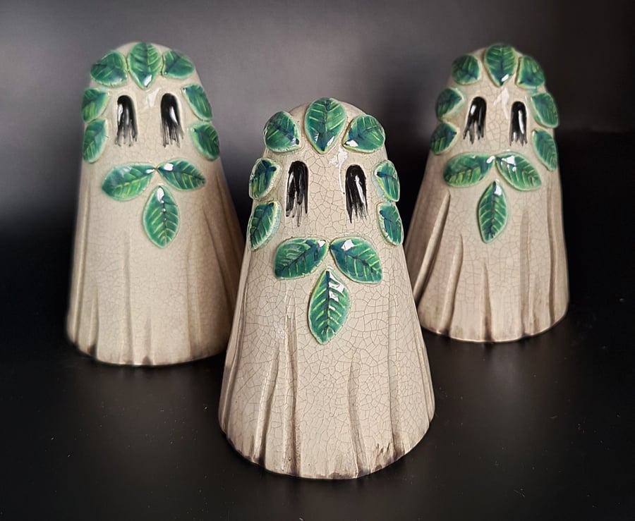 Foliate Ghost - ceramic figurine