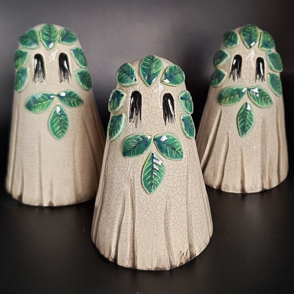 Foliate Ghost - ceramic figurine