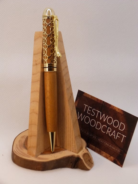 Beechwood ball pen in presentation box