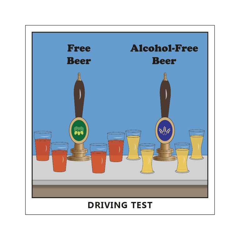 Driving Test Postcard