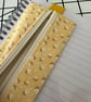 Handmade Book Buddy Pen Case. Zip Up Pencil Case with Elastic Loop - Image 6
