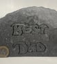 Best Dad with a football in Devonian Mudstone - Image 2