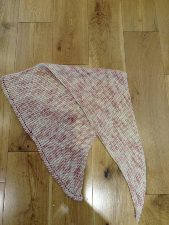 Triangular Scarf Shawl Pink