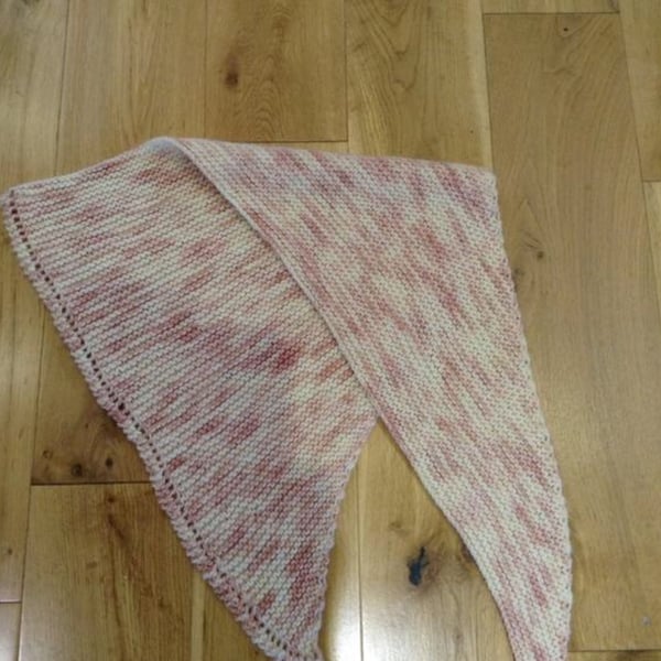 Triangular Scarf Shawl Pink