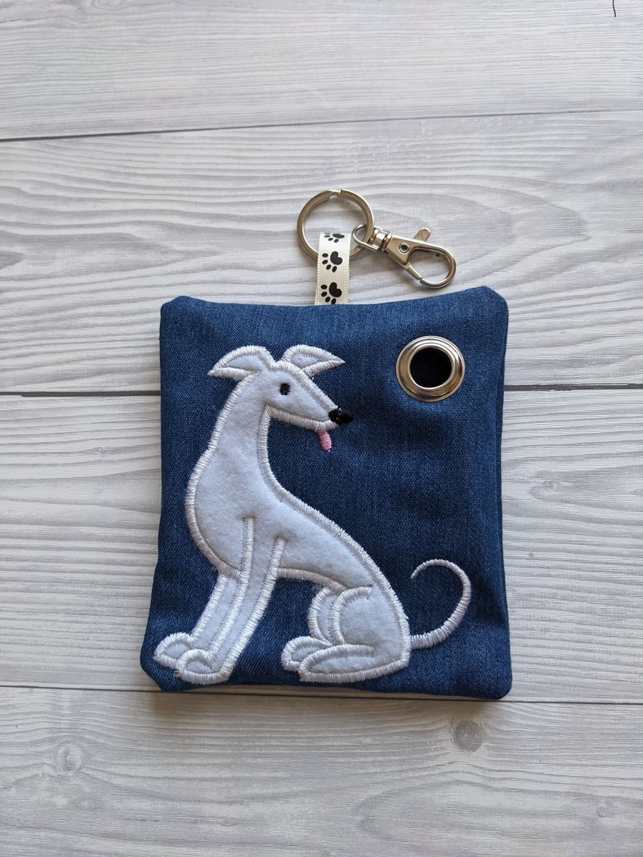 Greyhound dog poo bag roll holder, personalized... - Folksy
