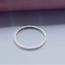 Hammered friendship ring