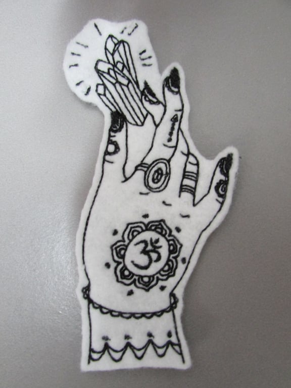 Mystic Hand Embroidered Sew on Applique Patch