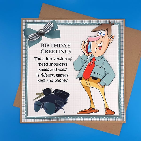 Funny Birthday Card - Father, Son, Brother, Grandfather, Father in Law