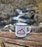 Enamel Hiking mug, Mountain Mug, Welsh Mountain Mug, Mwg Cymraeg, Hiker Gift - Image 2