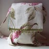 Light fabric messenger bag in Laura Ashley hydrangea fabric - Kew