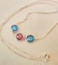Sterling Silver Necklace With Crystal Cubic Zirconia Charms, Custom Make - Image 4