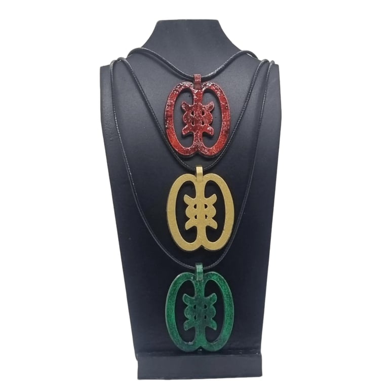 Akwaaba pendant, ghanaian adinkra symbol necklace, african jewellery, spirtual 