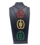 Akwaaba pendant, ghanaian adinkra symbol necklace, african jewellery, spirtual 
