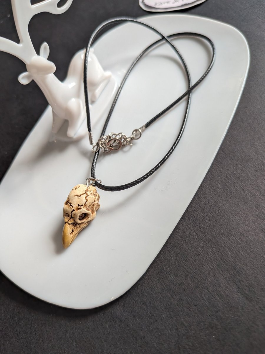 Bird Skull Pendant Necklace - Handcrafted Gothic & Alternative Jewellery