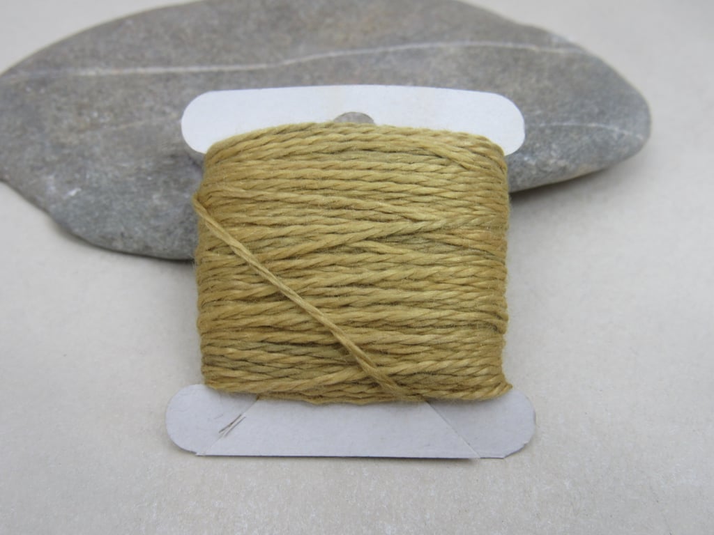 15m Natural Dye Goldenrod Pure Silk Embroidery Thread