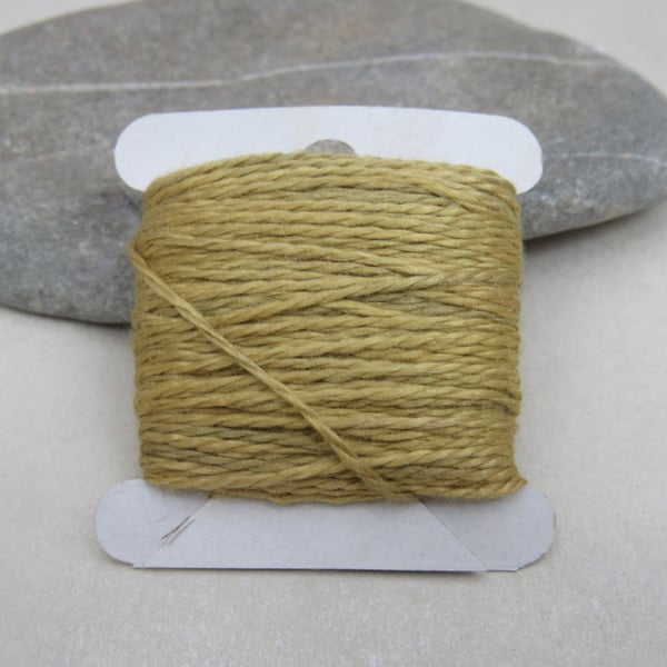 15m Natural Dye Goldenrod Pure Silk Embroidery Thread