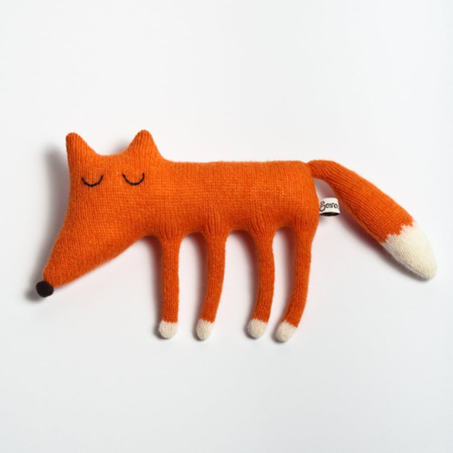 Monty the Fox Lambswool Plush - in stock