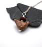 brown ceramic bird pendant necklace - Image 4