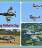 War Planes Father's Day A5 Greeting Card 