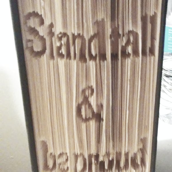 Stand tall & be proud CUT & FOLD Book Folding Pattern - EMAILED PDF PATTERN