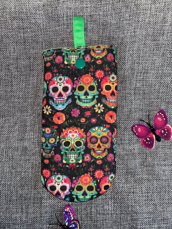Day of the Dead Style Glasses case