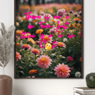Motivational offensive humorous flower wall art quote print