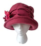 Winter Fleece Vintage Style Ladies Cloche Hat - Image 5