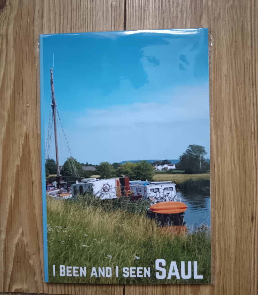 Brightly detailed canal themed 120 lined paper notebook