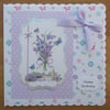 Bluebells & Butterflies - 8x8" Birthday Card