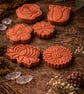 Terraccotta Flower Clay Diffuser Stones - Set of 6