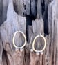  Silver Seed Pod Mismatched Dangle Earrings - Image 2