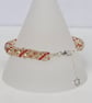 Russian Spiral Bracelet in Red, Gold and Silver - Image 3