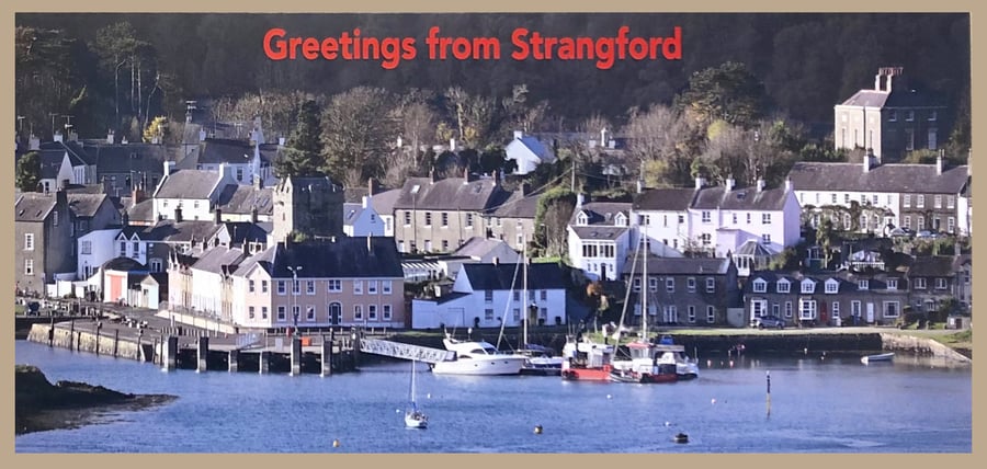 Greetings card Strangford Co Down Blank for your own message. All occasions. Pho